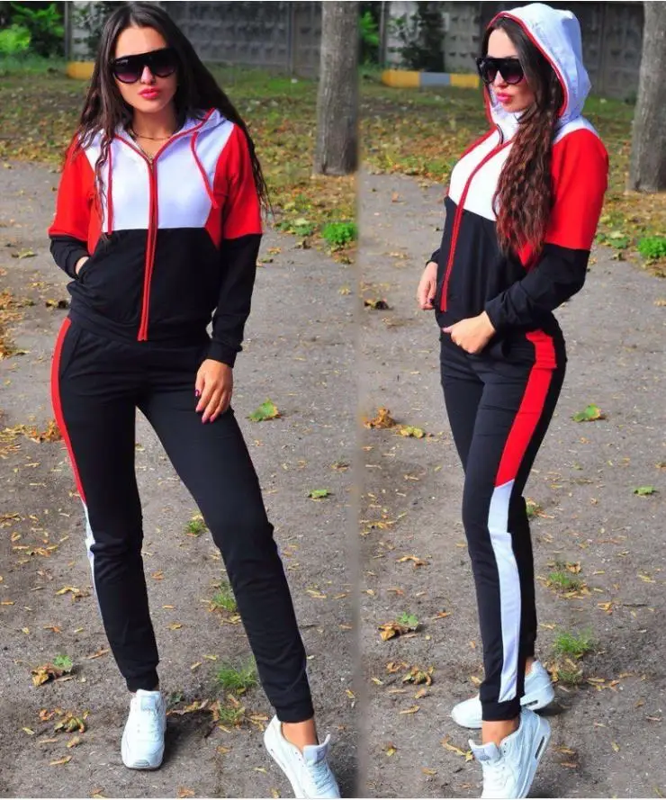 new women's fashion hoodie and pants two-piece set