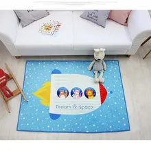 Ковер для спальни детский мультяшный игровой коврик милый прикроватный коврик для спальни прямоугольный нескользящий ковер для детской комнаты украсить ковер