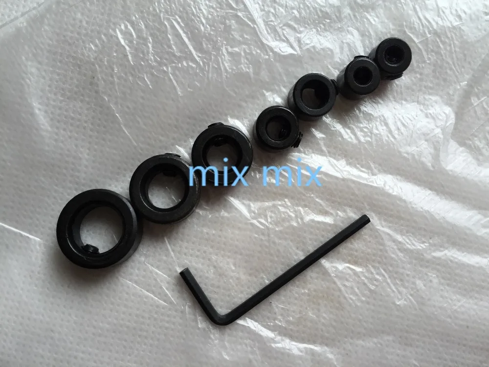 Fixmee 8 шт./компл. сверло глубина вала Стопорные ошейники кольцо позиционер Набор 3 16