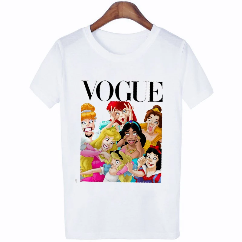 FIXSYS летняя стильная футболка с принтом принцессы в стиле панк, модная женская футболка, забавные повседневные футболки с коротким рукавом в стиле Харадзюку