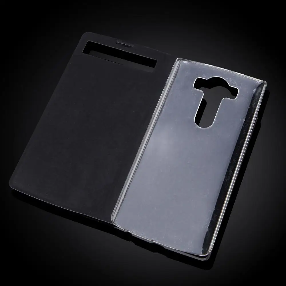 Откидной кожаный чехол-книжка для LG V10 F600 H968/G4 Pro(5,7 дюйма), роскошные чехлы для телефонов с окошком быстрого просмотра и функцией автоматического сна
