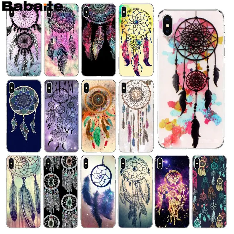 

Babaite Multicolored Retro Flower Dreamcatcher DIY High-end Protector Case for iPhone X XS MAX 6 6S 7 7plus 8 8Plus 5 5S XR