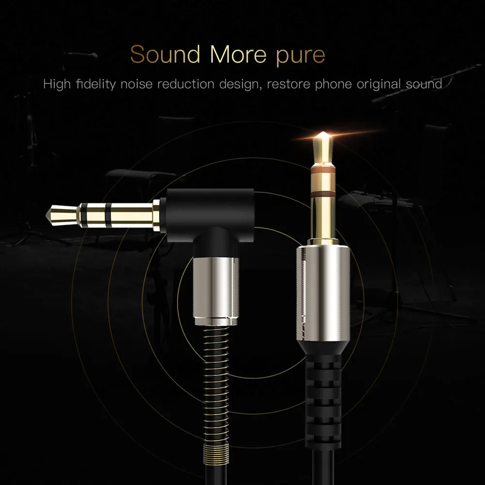 3.5mm Jack Aux Cable Male to Male Audio Extension Cable Stereo Audio Cables Cord with Spring Protector for Car Headphone Speaker 3.5mm Jack Aux Cable Male to Male Audio Extension Cable Stereo Audio Cables Cord with Spring Protector for Car Headphone Speaker