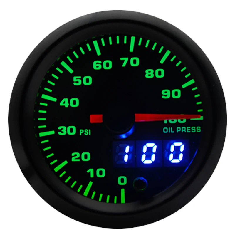 Масляный Пресс ure 0 100 PSI измеритель аналоговый/цифровой двойного дисплея 7 цветов 2