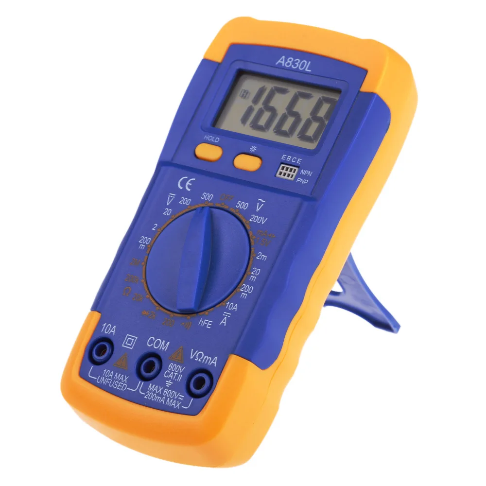 Free shipping digital multimeter AC/DC Ammeter Voltmeter LCD display backlight with protective | Инструменты