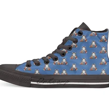 Вязаный кот для девочек и женщин милый котенок пряжи любовник Повседневная Высокая холщовая обувь кеды для Прямая