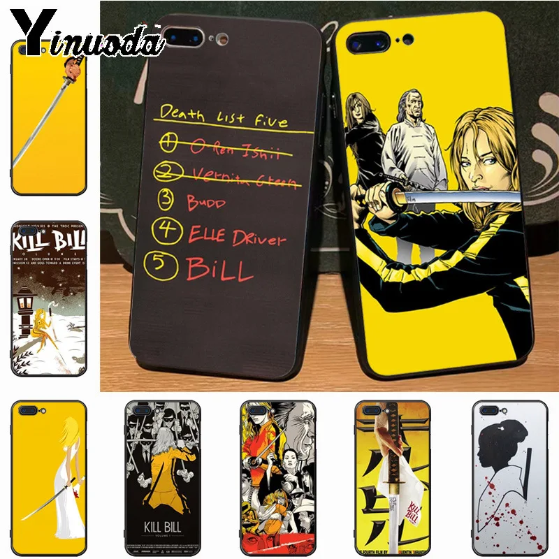 

Yinuoda kill bill Darth list five classic geometric print Phone Case for iPhone 7plus 6S 7 8 8Plus X 5S 11pro case cover
