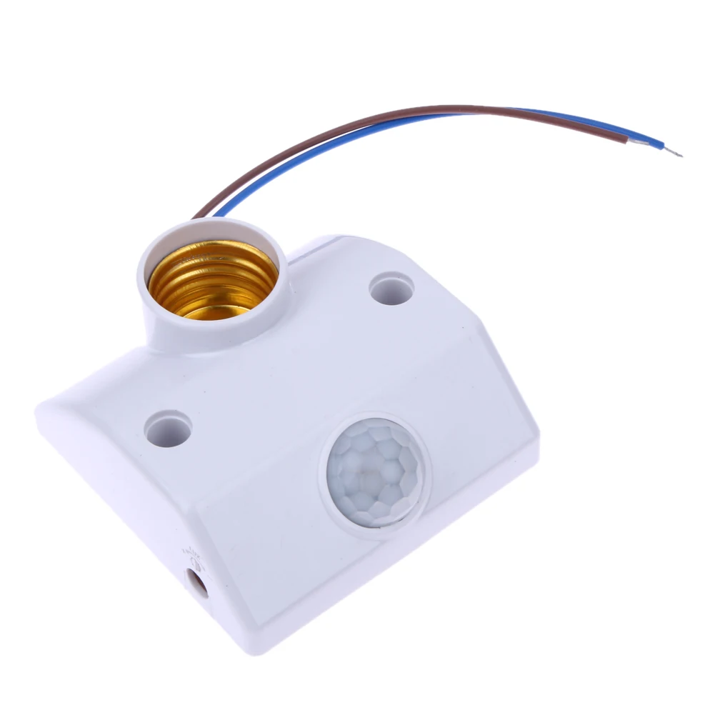  E27 AC220 50/60HZ Infrared Motion Sensor Light Switch Automatic Lamp Holder Intelligent Light Motio - 32796179389