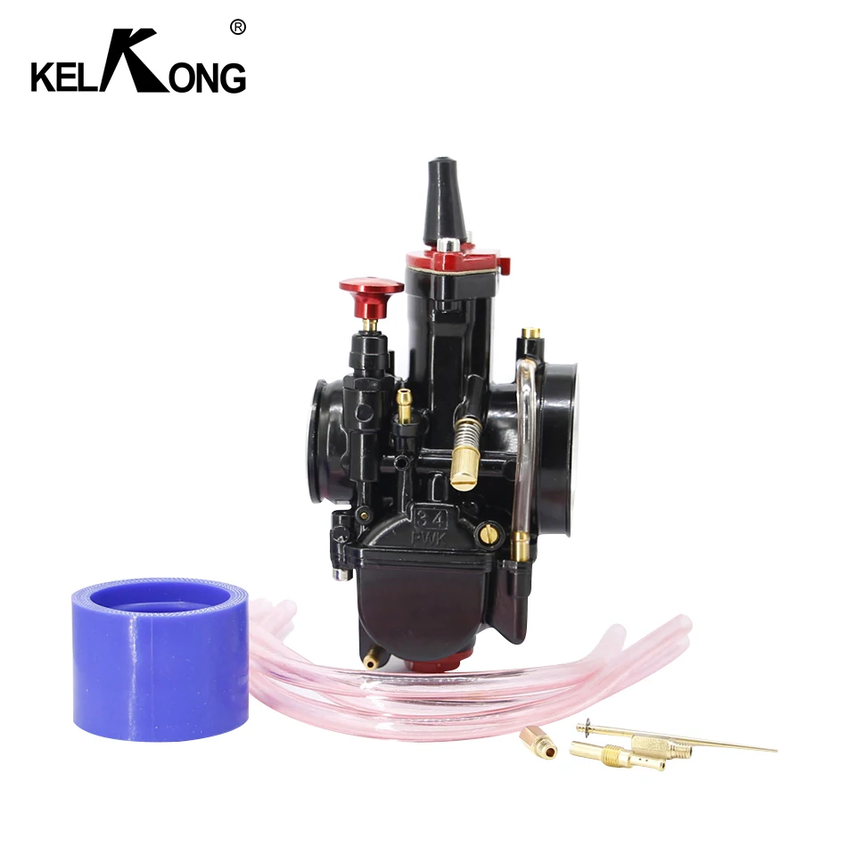 

KELKONG Carburetor Universal 28 30 32 34mm Black For Mikuni For Maikuni PWK Carburetor Part Scooters Power Jet Motorcycle ATV
