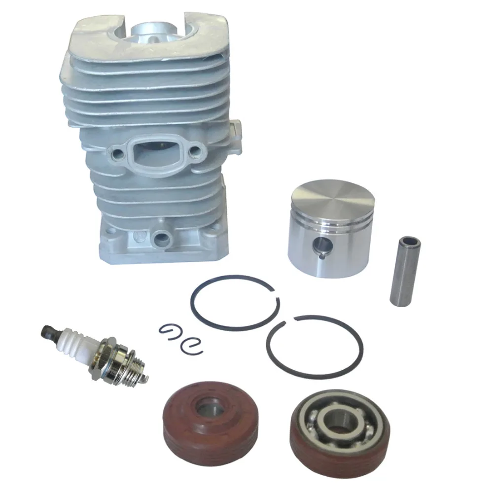 

41mm Cylinder Spark Plug Piston Kit w /Rings Part Fit For Partner Chainsaw 350 351