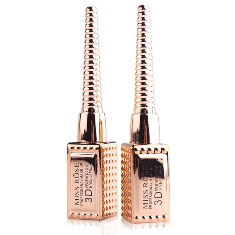 

Gold Plated Eyeliner Makeup Skin-Friendly 3D Metal Long Lasting Waterproof Eyeliner Pencil Easy To Wear Pigment Liquid TSLM1