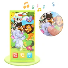 Детский Электронный двухсторонний экран Музыка звук мобильный телефон сотовый телефон игрушечные телефоны раннее образование обучающая машина, игрушка