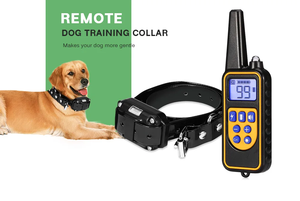 Goedkoop Hot Verkoop Elektrische Hond Opleiding Kraag Waterdicht Oplaadbare Halsband Met Afstandsbediening Ontvanger Pet Training Collar