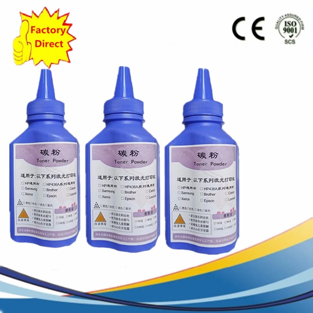 3 x 80G Black Refill Toner Powder Kit For Brother TN2115 2025 HL2030