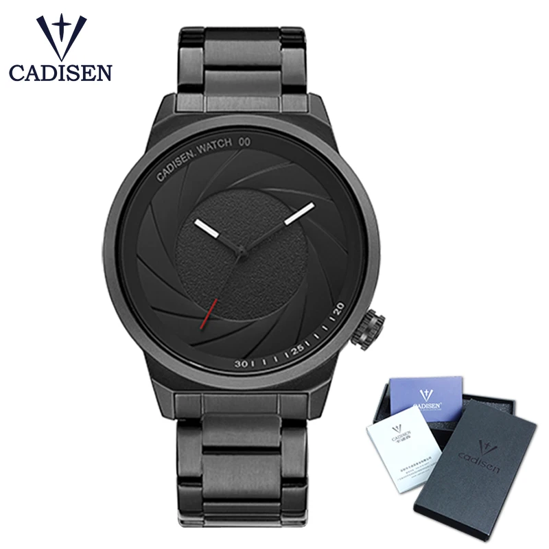 

CADISEN Top Mens Watch Simple Fashion Minimalist Waterproof Men Women Unisex Wristwatches Quartz Movement Stainless Steel Band