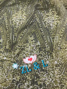 

Gold sequins pink sequins lace lace African lace fabric 40163 French thin mesh wedding dress sewing cloth
