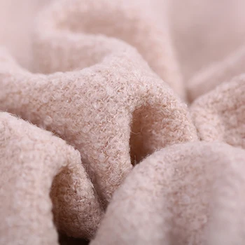 

145CM Wide 400G/M Weight Knitted Tweed Pink 20% Acrylic 80% Wool Fabric for Autumn and Spring Dress Coat Jacket DE655