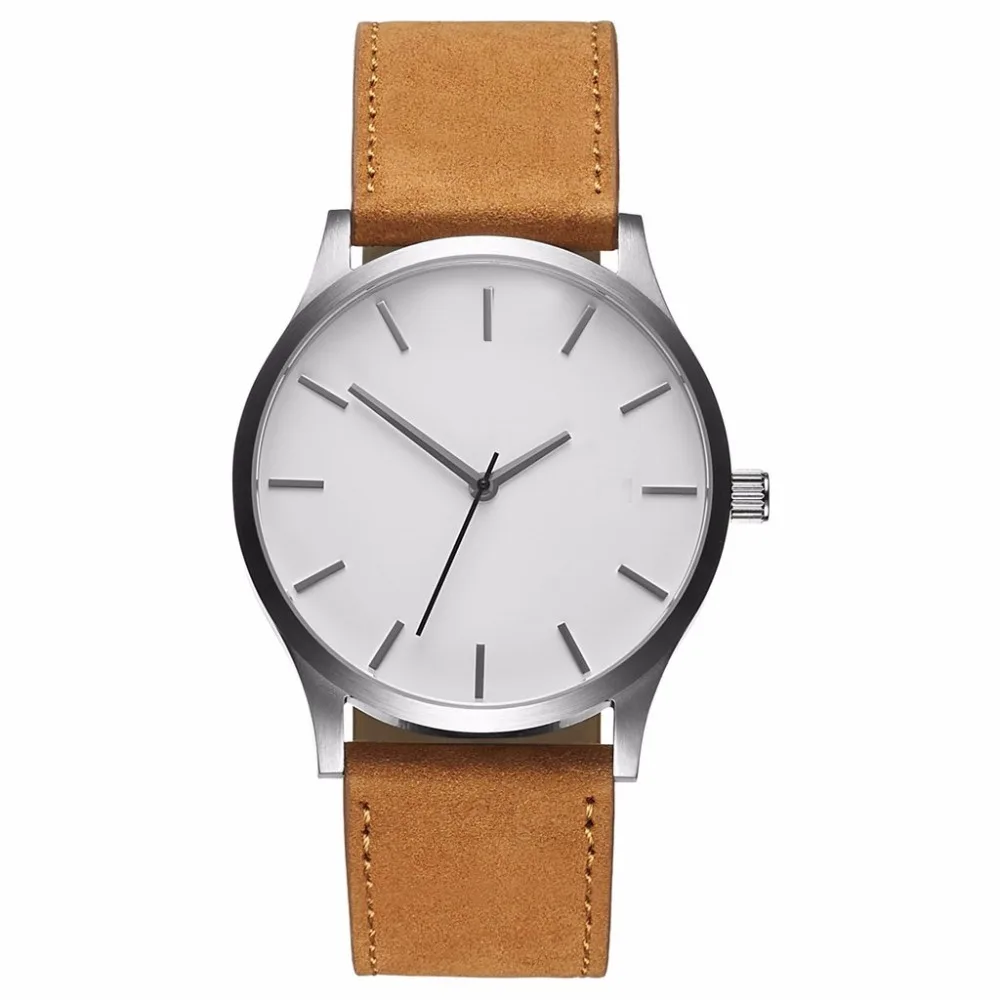 Retro Design Leather Band Watches Men Top Brand Relogio Masculino Mens Sports Clock Analog Quartz Wrist Watches Dropshipping