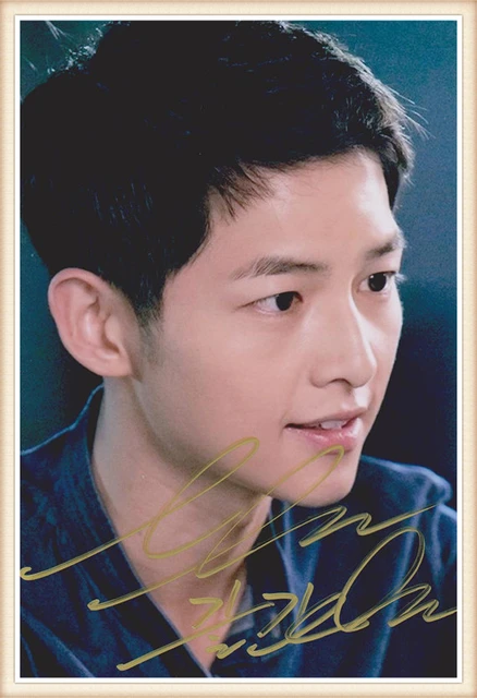 Song Joong Ki 송중기 Descendants of the Sun 6'' Autographed Photo Autographs