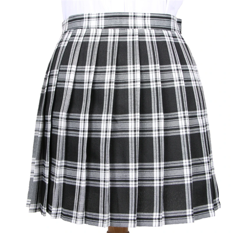 Winter Wool Umbrella A Line Vintage Plaid Skirt Pleated font b Tartan b font Skirts Women