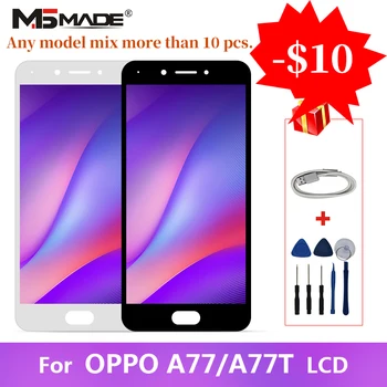 

AAA Quality For OPPO A77 A77T LCD Touch Screen Digitizer F1S 2017 Display Replacement Assembly Parts 5.5" With Frame 100% Tested