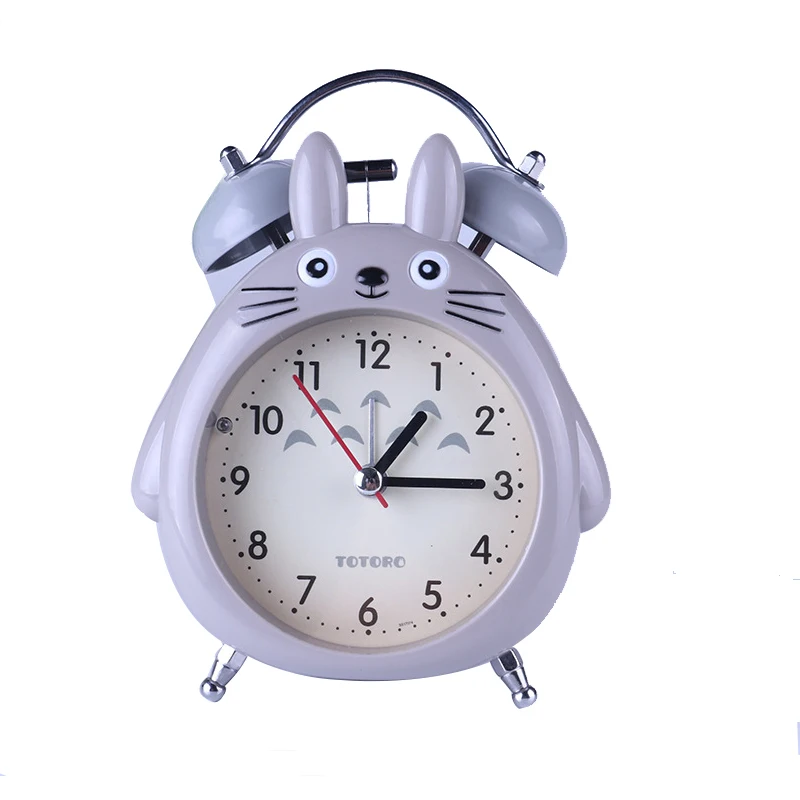 

Cute Home Decor TOTORO Quartz Table Clock Bed Room Clock Alarm Clock Snooze Pokemon LED Light Mute Alarm Clocks