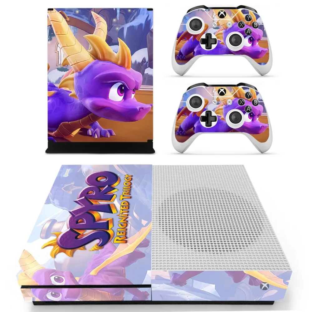 Наклейка Spyro The Dragon Skin для Xbox One S консоль и контроллеры тонкая наклейка кожи s