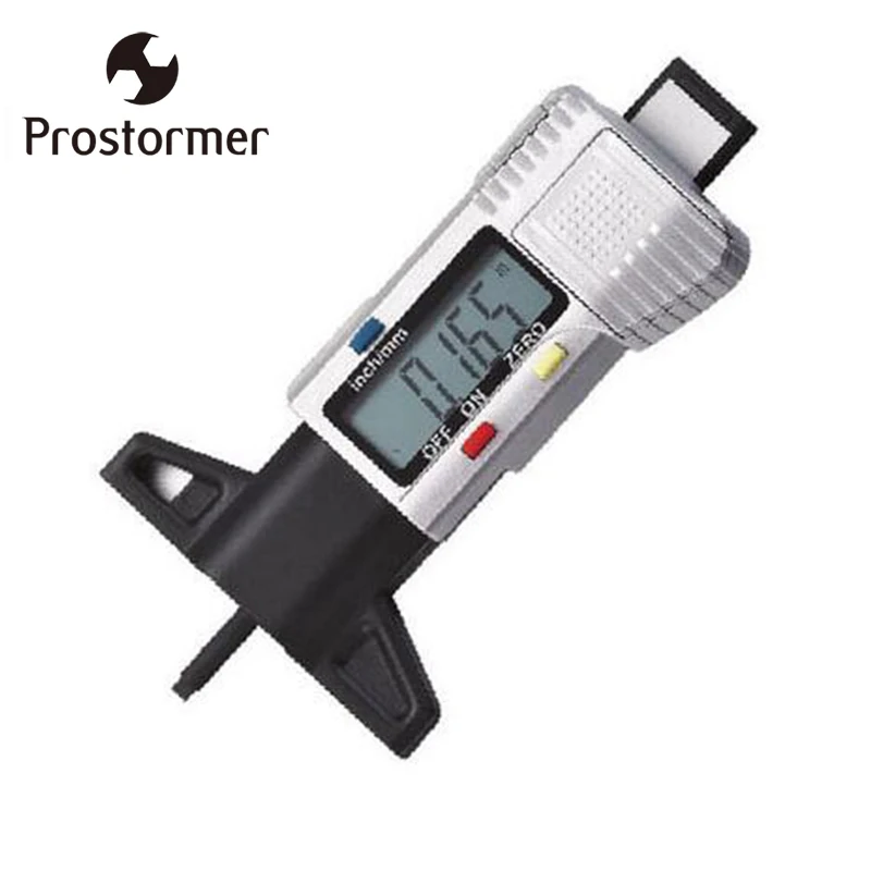 

Prostormer Digital Tire Tread Depth Gauge LCD Display Tire Tester For Cars Range 0-25.4 mm