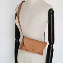 Натуральная кожа женская модная классическая маленькая поясная сумка