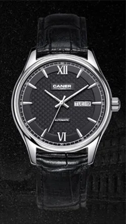 CASIMA мужские часы из нержавеющей стали с сапфиром, автоматические заводные деловые модные наручные часы с календарем, водонепроницаемые 100 м#6808 - Цвет ремешка: 6808 SL7