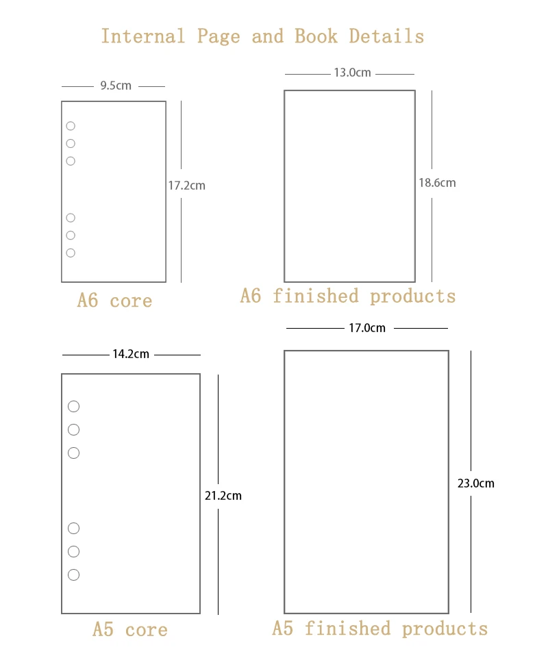 grade Em Branco Diário plano de Semana Diário planejador Fichário