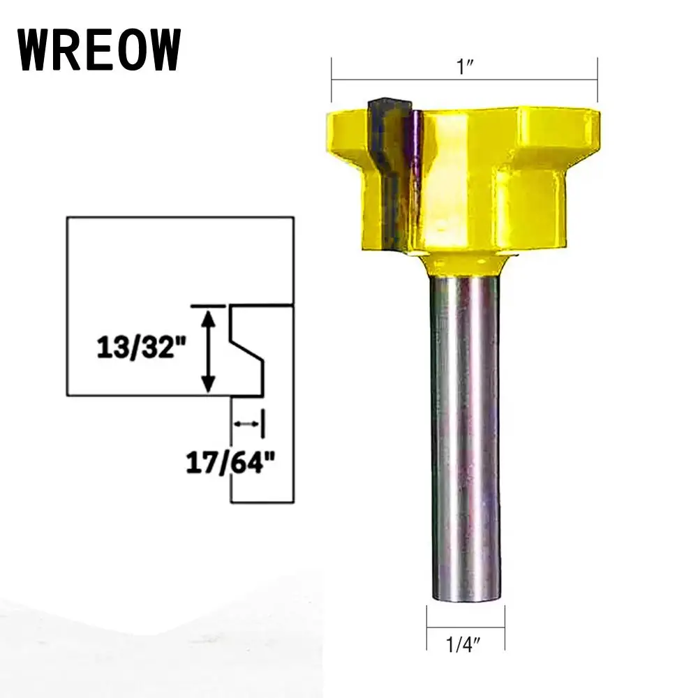 

1/4 Inch Shank Drawer Front Lock Joint Router Bit Reversible Woodworking Tool Wood Cutter Milling Cutter Y7