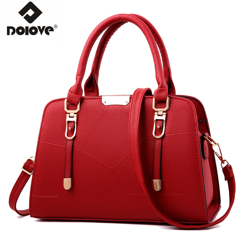 

DOLOVE 2019 Fashion New Style Women's Bag, Sewing Line Messenger Bag, Single Shoulder Diagonal Large Capacity Handbag