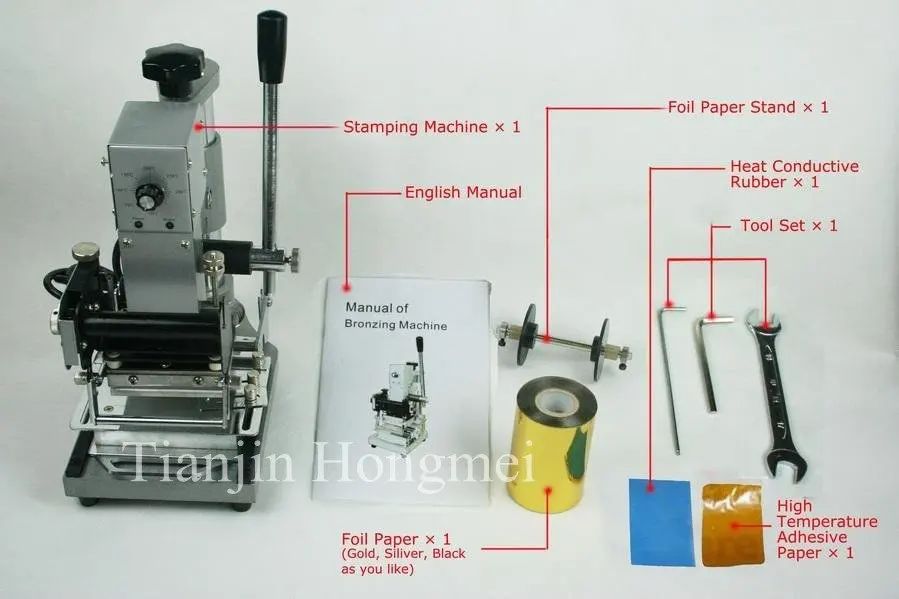 100% NEW MANUAL HOT PRESS FOIL STAMPING MACHINE FOR PVC CARD,HOT FOIL STAMPER PRINTEING MACHINE (220V OR 110V)+2FREE FOIL PAPER