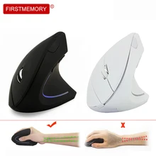 Wireless Vertical Mouse Ergonomic Optical Computer Mouse 800-1200-1600DPI Gaming Mice With Colorful Light For PC Laptop Desktop