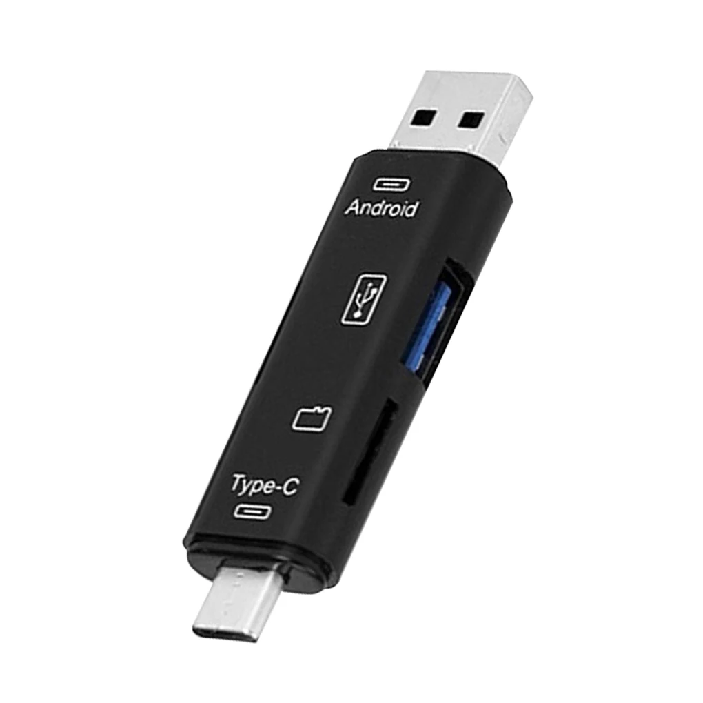 3 в 1 type-C кард-ридер Micro usb type-C флэш-накопитель адаптер разъем Высокоскоростной TF кард-ридер