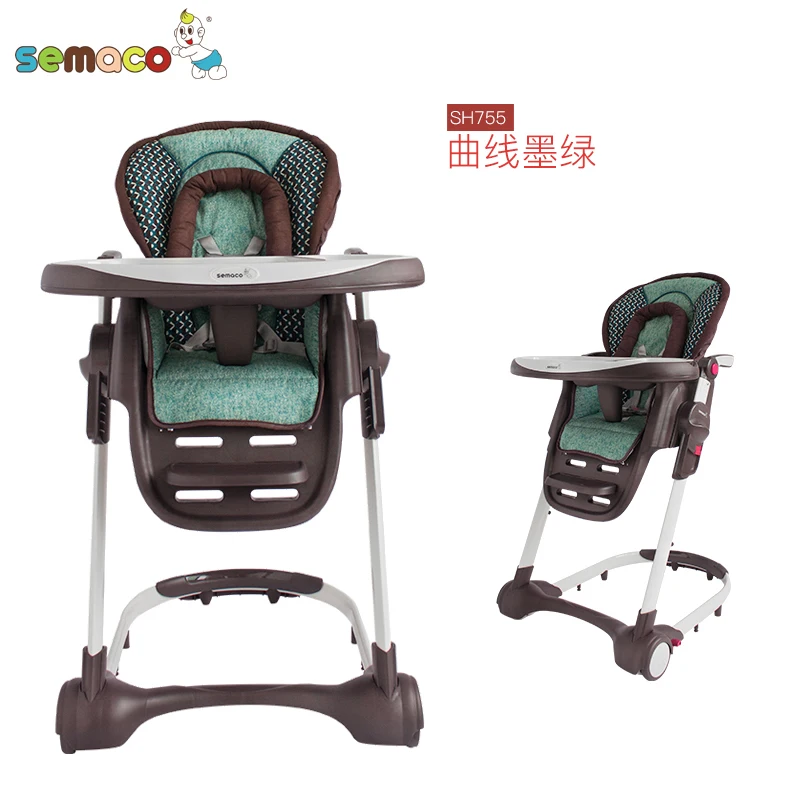 Детские стульчики для кормления, многофункциональные портативные складные детские стульчики для кормления, пригодные для более 5 месяцев, полная распродажа - Цвет: Серый