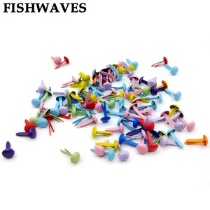FISHWAVES 100 шт 5,5 мм Разноцветные Украшения для детей украшение, Скрапбукинг Diy Фотоальбом рамка металлические украшения - изображение