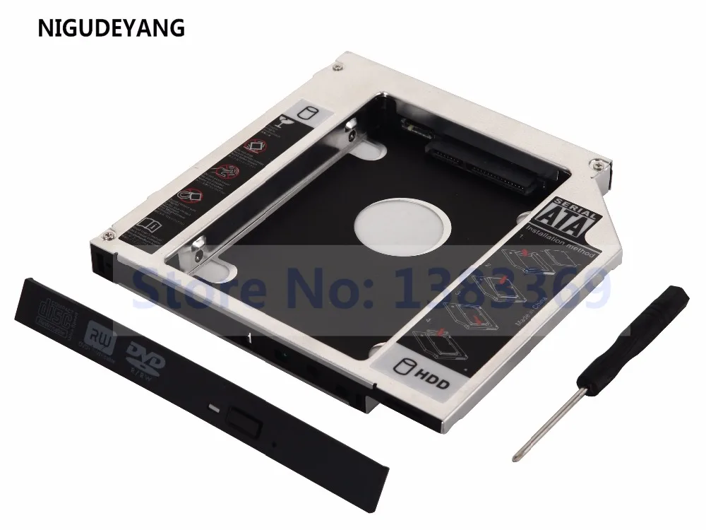 NIGUDEYANG 2nd жесткий диск HDD SSD чехол Caddy для TOSHIBA SATELLITE L500 PSLS1A-02TOOK L500D