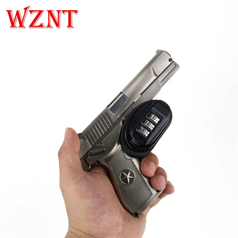 3x 3-Dial Combination Gun Key Trigger Password Lock No Scratch for Pistol Rifle 