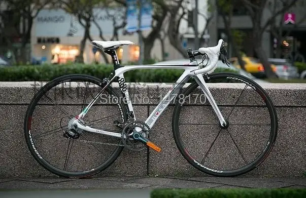2014 de rosa 888 white road track frame carbon road bike disc brake