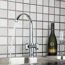 Спрей двойные ручки смесители для кухни torneira Новый вращающийся Chrome 92461 бассейна раковины водопроводной воды смесители судна, смесители