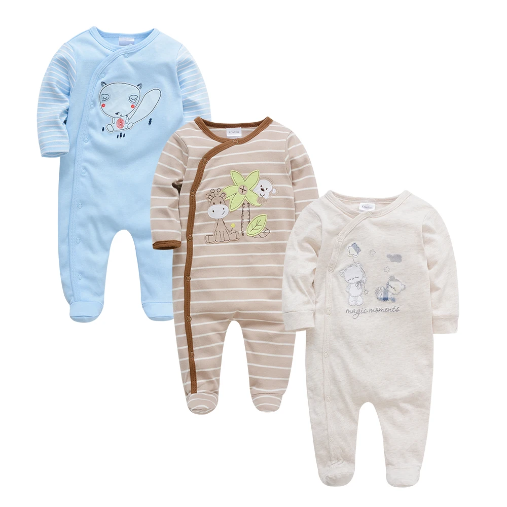 KAVKAS Детский комбинезон с длинными рукавами; зимняя одежда для новорожденных мальчиков; осенняя одежда с оленем; комбинезоны; Рождественский комбинезон; Пижама - Цвет: PY10814547