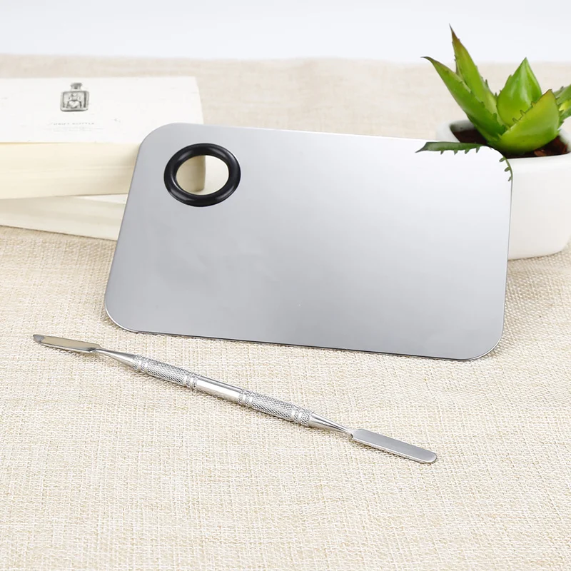 

Nail Art Pallets with Spatula Steel Universal Cutter Manicure Sets Manicure Tools Makeup Palette Including Rod