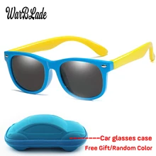 Детские поляризованные солнцезащитные очки TR90 гибкая рама солнцезащитные очки UV400 детские, для малышей для мальчиков и девочек, для младенцев, аксессуары для глаз, солнцезащитные очки с футляром
