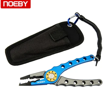 

NOEBY Tungsten Steel Blade Stainless Steel Fishing Pliers 178mm/124g Multi-functional Fishing Tools Hook Pliers Fishing Tackle