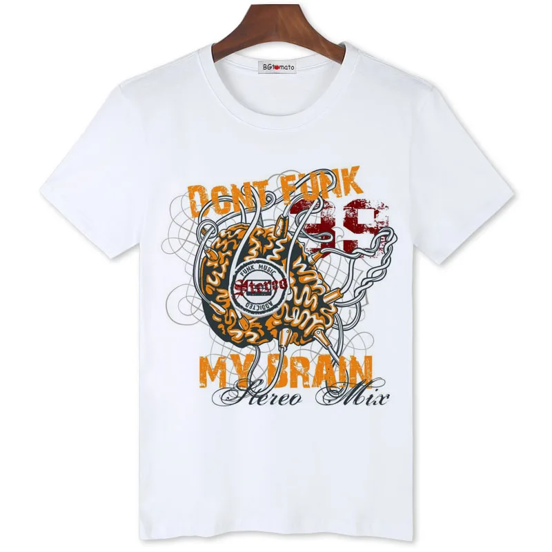 

BGtomato New Creative painting letters t shirt Hot sale cool streetwear summer casual tee shirt homme men clothes funny t shirt