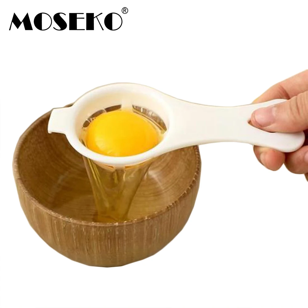 MOSEKO 2 шт пластиковый Яичный желток Белый сепаратор яичный разделитель кухонные инструменты для приготовления пищи