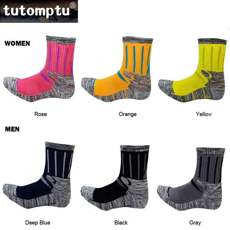 

Tutomptu 1 Pairs Professional Ski Socks Sport Socks Climbing Walking Hiking Running Socks Thermal Sock For Men Women