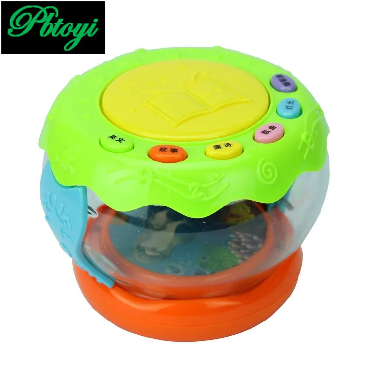 Dynamic music luminous drum puzzle early childhood multi-function learning machine baby luminous toy TC250